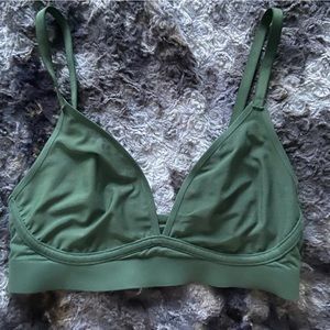 green mesh bra from aerie